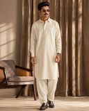 The Signature Cream Kurta Pajama For Men's