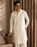 The Signature Cream Kurta Pajama For Men's