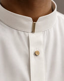 Off-White Premium Band Collar Kurta For Kid's