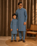 The Signature Sea Green Kurta Pajama For Kid's
