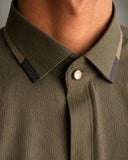 Premium Olive Green Blended Fabric For Kid's