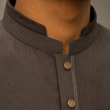 The Signature Charcoal Kurta For Boy's