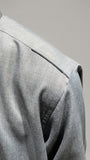 Ash Blue Detailing Kurta-Pajama For Men's