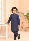 Royal Blue Blended kameez shalwar