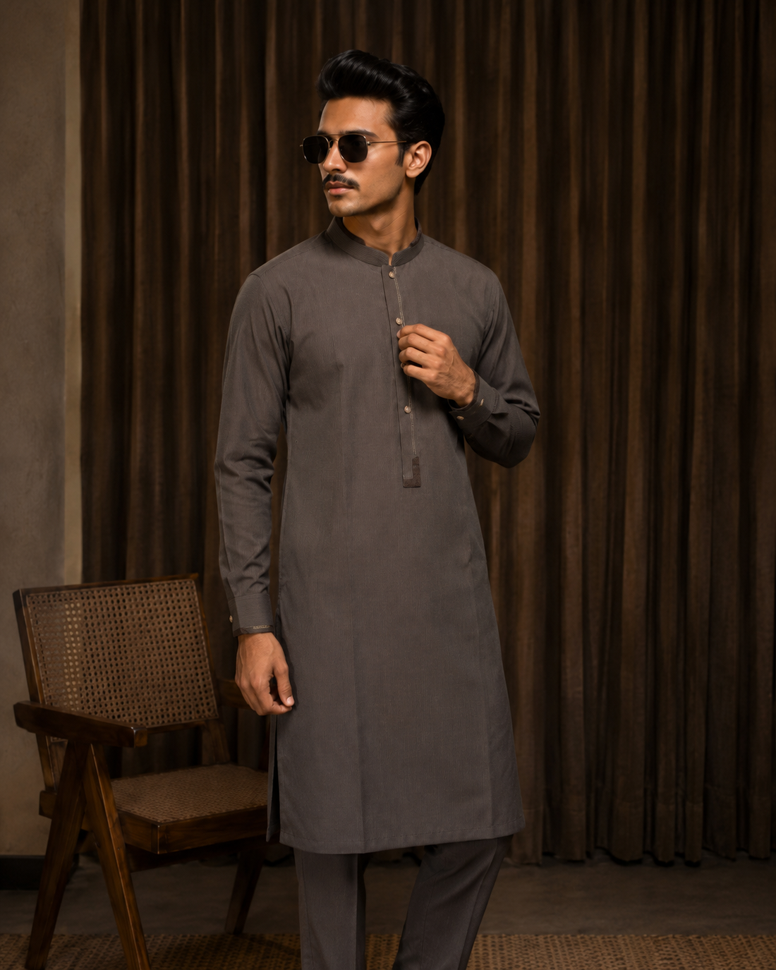 Karimi Royal Finish, Men's Stitched, Small to Large RF-0002