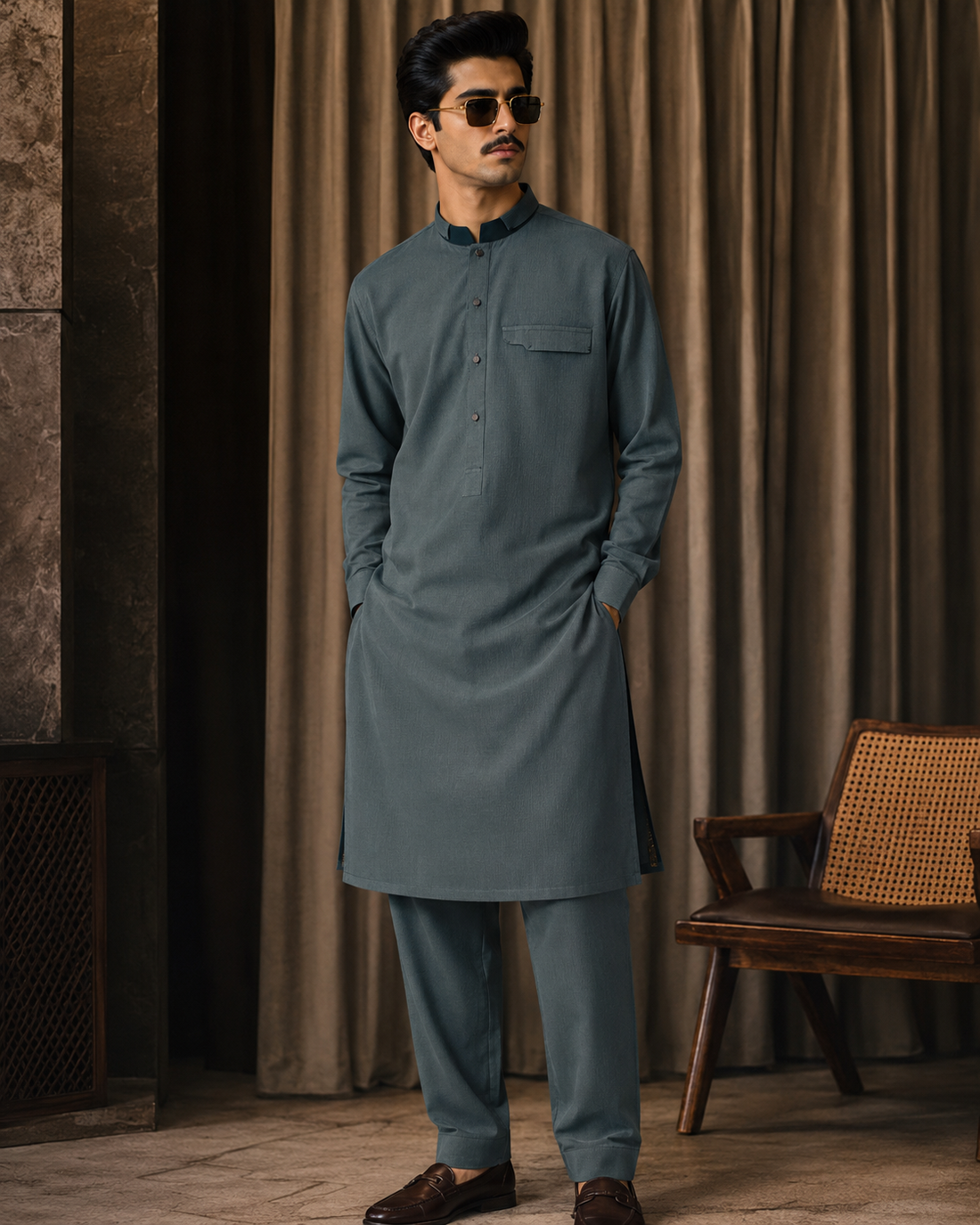 Karimi Royal Finish, Men's Stitched, Small to Large RF-0003