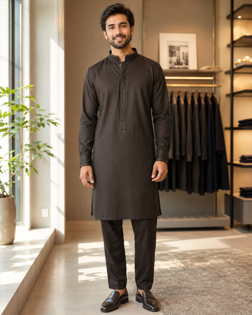 Karimi UL Luxury Blended Classic Fabric , Traditional Stitched Suit Men's UL-0004