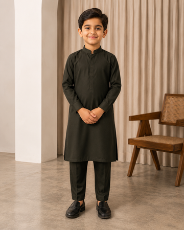Urban Loom Kids stitched suit ULK-0008 front view - Karimi